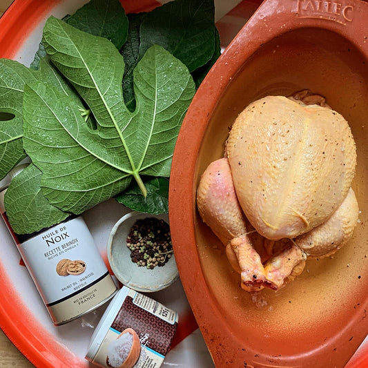 A culinary affair - Bai Mu Dan & fig leaves wrapped chicken
