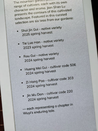 Jian Shan Lu - A portrait of Our Wuyi Garden